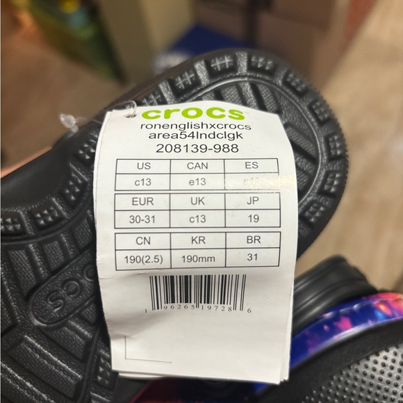 Crocs x Ron English WHIN Lined Clogs - AREA 54 Aliens Universe Little Kids Size - Picture 12 of 14